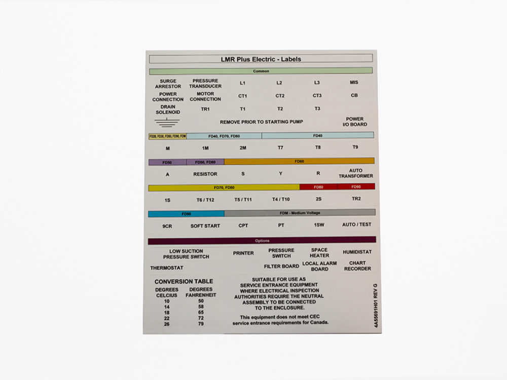 custom decals labels nameplates ampco manufacturers e7 pay chart